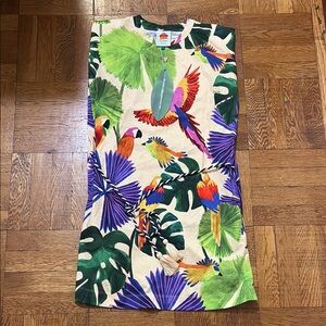 FARM Rio Colorful Parrot Mini Dress